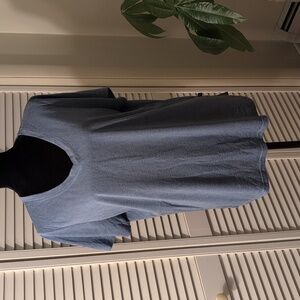 Womans Lg Short Sleeve Shirt, Blue